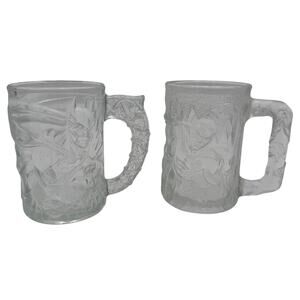 Vintage Batman Forever Mugs Batman and Robin McDonalds 1995 Set of 2 France